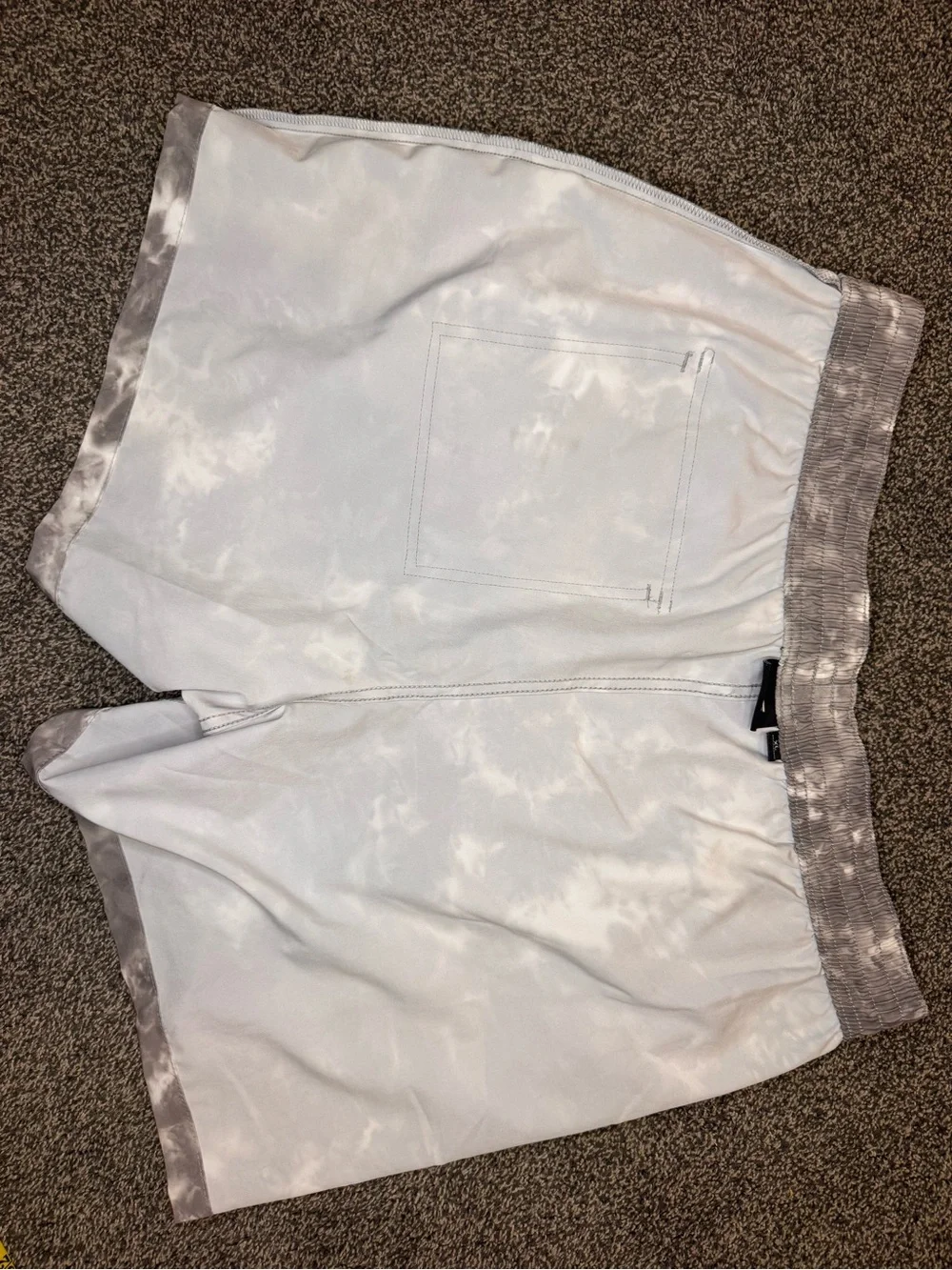 Vans Men’s Gray & White Tie-Dye Swim/Day Shorts Size XL